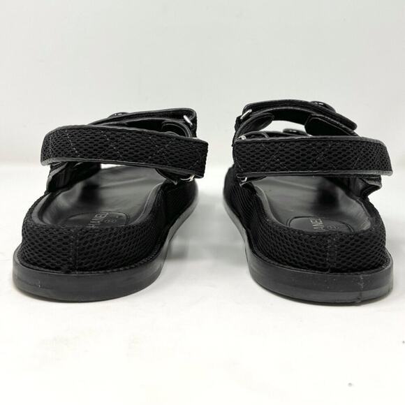 Chanel Dad Sandals Black Fabric CC Logo Size 40 EU‎ - Picture 5 of 11